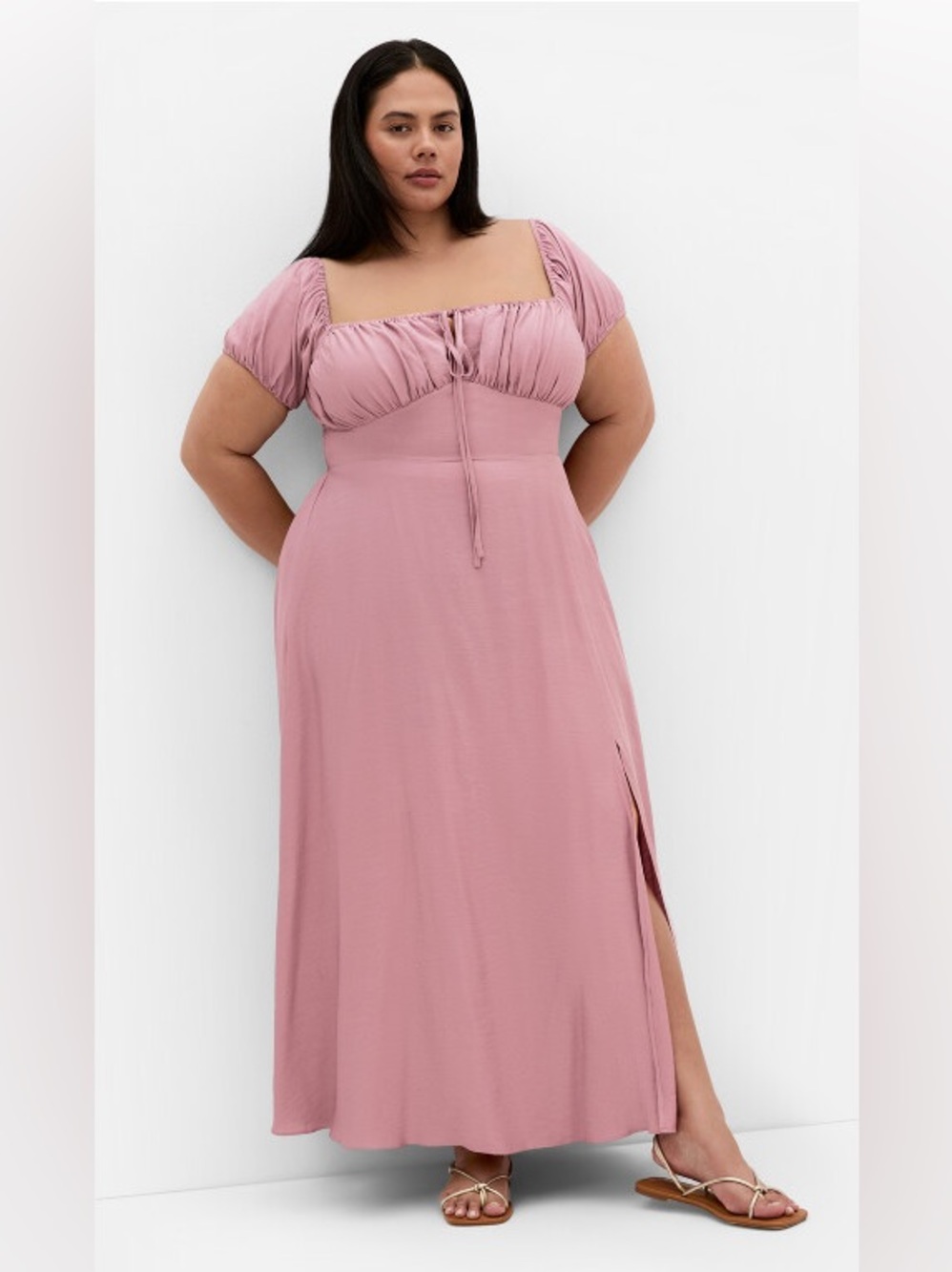 City Chic Abbigail RoseberrySquare Neck Maxi DressNWT  18W